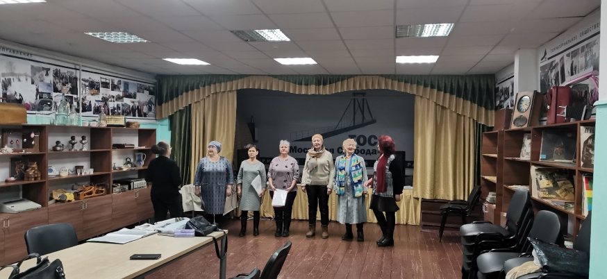 Репетиция вокальной группы &quot;МОСТОВАЯ СЛОБОДА&quot;.